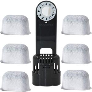 6-pack Replacement Charcoal Water filter Cartridges with Starter Kit Combo for Keurig single brewing system