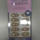 BTArtbox Press On Nails Almond - Medium Soft Gel Chrome Nails, Glue On Nails with Nail Glue, Reusable Stick On Nails in 16 Sizes - 32 Soft Gel Fake Nails Kit, Nuts Glazed