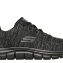 Skechers Men's Track Front Runner Lace-up Sneaker Oxford, Black/ Black Size 11.5