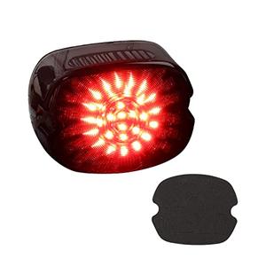 MotoParAcc Smoked Motorcycle LED Brake Taillights, Integrated Turn Signals Tail Lights for Harley Dyna Low Rider S Sportster Road King Fatboy XL1200 Low 1200R FXDLI