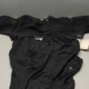 Popilush Long Sleeve Black Body Suits Womens Mesh Shapewear Bodysuit Tummy Control Two Piece Mock Neck Trendy Going Out Tops, XXL