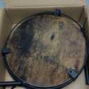 Snughome Rotating Spice Rack, 2 Tier Lazy Susan Organizer, Wood Kitchen Countertop Organizer, Brown Lazy Susan Turntable for Cabinet, 10.2" x 10.2" x 10.4"