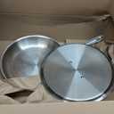 All-Clad D3 Stainless Steel 12 inch Frying Pan With Lid- Made in the USA- The Original Bonded Professional Cookware- Oven Safe & Induction Compatible
