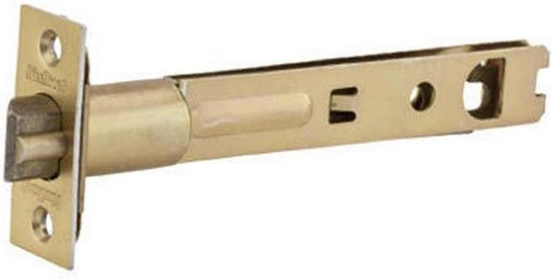 Kwikset Security, 83014-015, 5 Inch Door Latch, For Doors With 5 Inch Backset, Polished Brass