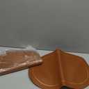 DRMHM Set of 6 Placemats, Faux Leather Placemats for Kitchen Dining Table Decor, Washable Heat Resistant Table Placemats Wipeable Table Mat 18 * 12in Brown