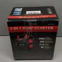 Jump Starter with Air Compressor,2000A Car Battery Jumper Starter 260 PSI Tire Inflator,6 in 1 Auto Lead-Acid Battery Booster Jump Starter for Up to 10.0L Gas or 8.0L Diesel with LED Light