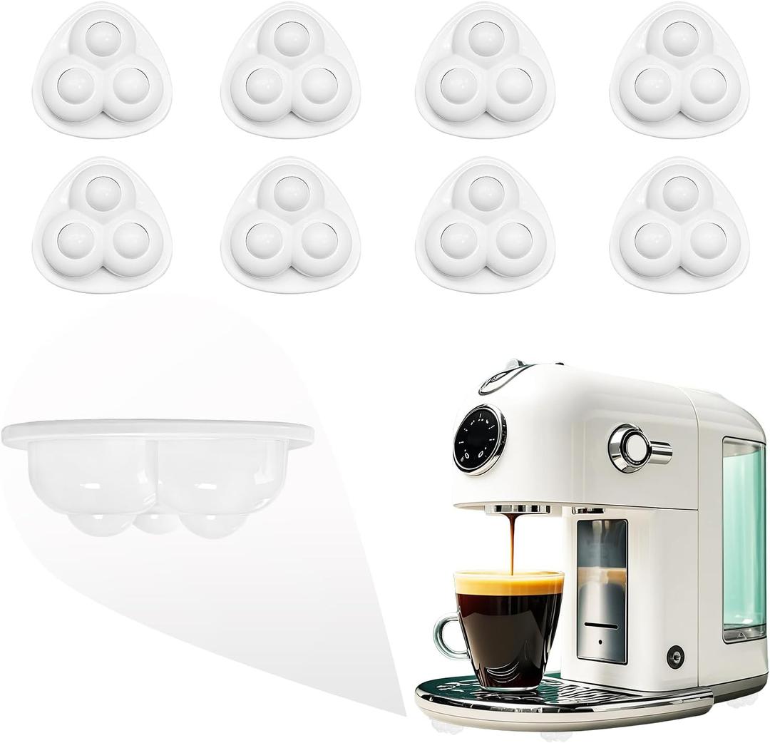 Appliance Sliders - Self-Adhesive Furniture Movers for Kitchen Appliances, Air Fryers, Trash Cans - 360 Swivel Mini Rollers for Easy Moving & Smooth Glide (Nylon, 8)