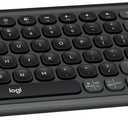 Logitech POP ICON Combo, Bluetooth Keyboard and Mouse Combo, Comfortable Typing, programmable Keys and Buttons, Quiet clicks, Easy-Switch up to 3 Devices - Graphite and Off-White