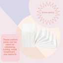 White Rabbit Naked Cotton Classic Premium 100% Cotton Pads for Toner Use, Makeup Remover, and Masks | Unbleached, Lint-Free, Extra Soft | Korean Skin Care Product (200 Count)