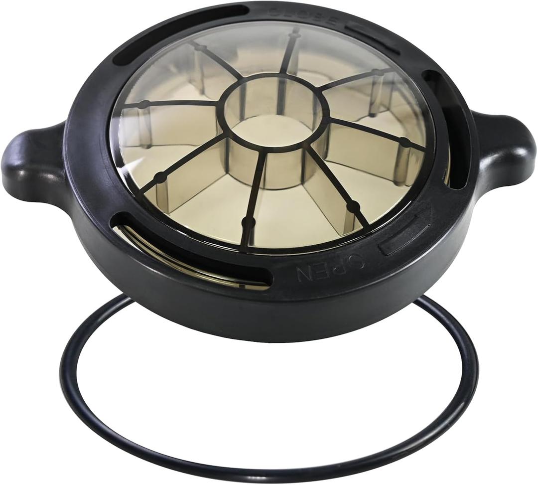 Upgraded Pool Pump Basket Cover, Replacement Pool Pump Lid Compatible with Splapool Pureline Deluxe Above-Ground In-Ground Pool Pumps, Fit for 0.75 hp 1 hp 1.5 hp Pump 72728,72729,72730 with O-Ring