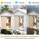 SmartStandard 12FT Exterior Sliding Barn Door Hardware Kit, Box Rail Barn Door Track Kit for Outdoor Use, 450lb Capacity Heavy Duty Wall Mount Kit, Fix Double 36" Door