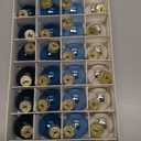 32 Pcs RWhite Blue Tree Ornaments Christmas Ball Tree Hanging Decorations Independence Day Patriotic for American National Memorial Day Holiday Party Decoration