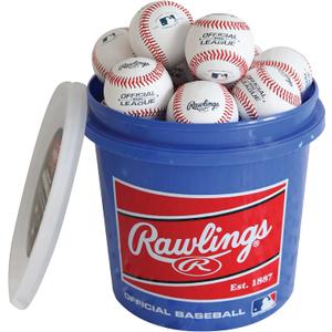 Rawlings | GAME USE Baseballs | Youth/12U | Game/Practice Use | Bucket | 24 Count
