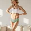 TIICHOO Period Underwear for Women Washable(3XL, Turq/Blush/Matcha) (Green)