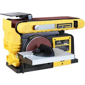 Woodskil 4.5-Amp Belt & Disc Sander Combo, 4x36 in. Belt & 6 in. Disc Sander with 3/4HP Motor, Upgraded Model