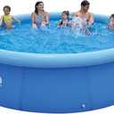 DIMAR GARDEN 14ft x 33in Inflatable Swimming Pool, Outdoor Round Top Ring Above Ground Pools