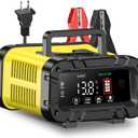 E-FAST 20A Smart Car Battery Charger, 12V 24V Maintainer & Desulfator - Compatible with LiFePO4 Lithium, AGM, Gel, SLA, Deep Cycle - High-Power Trickle Charger for Car, Truck, RV, Boat, Marine