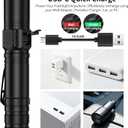 365nm UV Flashlights Rechargeable, Blacklight with USB-C Cord for Pet Urine, Resin Curing, Carpet Stains, Scorpions, and Bed Bug Inspection