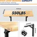 Ultrawall Wall Mounted Folding Workbench, Heavy Duty Foldable Work Table, Collapsible Desk for Workshop, Garage, Office, Home, Holds Up to 550 lb, 47.2"