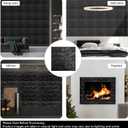 33 Pcs 3D Wall Panels Peel and Stick, 7mm Thickened 3D Wall Panel Foam Brick 11.8 * 11.8 in 3D Imitation Brick Wallpaper Stone Wall Panel Foam Brick Self-Adhesive Wallpaper