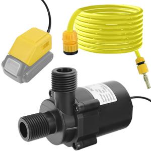 Submersible Water Pump for Dewalt 20V Battery, Quiet Mini Brushless Motor Water Pump Max Lift 8M 1100L/H for Garden, Kiddie Pool, Fish Tank (No Battery)