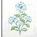 Teal Floral Canvas Wall Art Blue Green Plant Flower Decor painting Pictures Modern Watercolor Botanical Posters Prints for living room Bathroom Bedroom Office Hallway Home Decoration, 20"L x 20"W