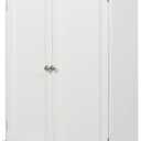 27.6in Length Bathroom Cabinet Wall Mounted,Over Toilet Storage Cabinet with 2 Doors and Adjustable Shelves,Wood Medicine Cabinet for Bathroom, White