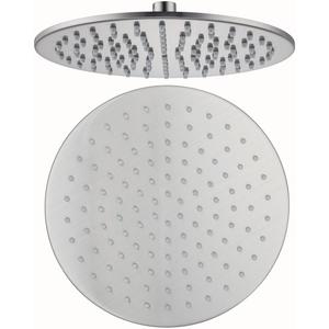 RANDOM Rain Shower Head Brushed Nickel Rainfall Shower Head High Pressure Shower Head Rainfall Stainless Steel Shower Head 10 Inch Round Waterfall Showerhead,Full Body Coverage.72088BN-10