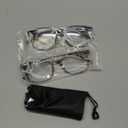 Gaoye Ultralight Blue Light Glasses for Women - Computer Protection Glasses for All Day Comfort - Anti UV Glare & Eyestrain (Light Black & Leopard)