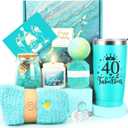 40th Birthday Gifts Women, Gifts for 40th Birthday Woman, 40 Fabulous Gifts, 40 40th Birthday Gifts Ideas, 40 Years Old Gift Baskets, Unique 40th Birthday Gifts for Her Mom Sister Friend Wife Coworker