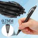200 Pcs Operation Christmas Items Bulk Mechanical Pencils Bulk 0.7mm Medium Point Mechanical Pencil with Grip Smooth Writing Automatic Drafting Pencils Christmas Child Items(Black)
