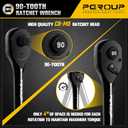 3-Piece 90 Tooth Ratchet Wrench Set, 1/4, 3/8, 1/2 Drive Reversible Ratchets, 4-Degree Swing, Ergonomic Handle, Chrome Alloy Made, Quick Release Ratchet Wrenches for Repairing, Home, DIY