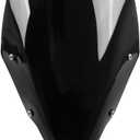 Motorcycle Windscreen Windshield Replacement for Kawasaki Z500 Z 500 SE ABS 2024 2025 2026 PC Windscreen Double Bubble (Black)