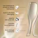 Tangle Teezer Chrome Ultimate Detangler Brush for Wet & Dry Hair, Eliminates Knots & Reduces Breakage for Straight to Curly Hair Types, Champagne Gold