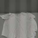 Amoretu Women's Short Sleeve Shirts Cold Shoulder Tops V Neck Blouse Tunic Shirts (White, XL)