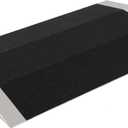 Ruedamann 1.5" Rise Bridge Threshold Ramp, Portable Wheelchair Ramp with Detachable Supporting Frame and Non-Slip Surface, Aluminum Door Ramps for Wheelchairs, Stairs, Steps (Black)