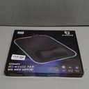 Gimars RGB Mouse Pad with Wrist Rest Support,12 x 10 inch Extra Large Ergonomic Gaming Mouse Pad with 10 LED Lighting Modes, Non-Slip Rubber Base, Lycra Fabric for Laptop, Computer, PC Gaming & Office