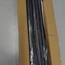 Black Shower Curtain Rod 31 to 80 Inch,1 Inch Diameter Adjustable Spring Tension Stainless Steel Telescoping Rod,Easy Install,No Rust