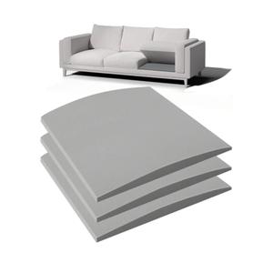 Couch Cushion Support for Sagging Seat, 20"x20"x2" 40D High Density Curved Foam Sofa Cushion Support, Under-Cushion Sag Repair,Grey Set of 3