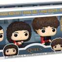 Funko Pop Rocks: Queen - Freddie Mercury, Brian May, John Deacon, Roger Taylor - (Radio Gaga), 4-Pack - Collectable Vinyl Figure - Gift Idea - Official Merchandise - Toys for Kids & Adults