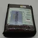 2025 Striped Loveseat Cover 3 Piece, Stretch Sofa Covers for 2 Cushion Couch, Anti-Slip Love Seat Slipcovers with Bottom Ties, Thick Durable Washable, Soft Cozy Protector (55"-69", Dark Coffee)