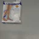 Truform 20-30 mmHg Compression Stockings for Men and Women, Thigh High Length, Dot-Top, Open Toe, White, Small