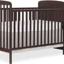 Dream On Me Anna 3-in-1 Convertible Crib and Changer, GREENGUARD Gold, 70.5"L x 30.3"W x 41.8"H