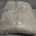 L'AGRATY Faux Rabbit Fur Blanket: 50" x 60" Luxury Soft Fluffy Thick Fur Throw Blanket for Couch Bed Sofa - Cozy Plush Bubble Blankets for Winter: Warm Flannel Fleece Decorative Blanket(Almond White)