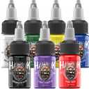 HAWINK Tattoo Ink Set 1/2oz (15ml) Tattoo Supply Ink USA 7 Colors Pigment Kit TI203-15-7