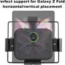 Akantra Alcantara 15W Dual Coil Qi Wireless Car Charger Mount Holder Compatible for Samsung Galaxy Z Fold7 Fold6 Fold5 Fold4 Fold3 S25 Ultra iPhone 16 Pro Max Auto Clamp Fast Car Charger