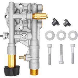 (50)
7108366 Pressure Washer Pump Manifold Replacement Kit for 510020 and 520006 Axial Cam Pressure Washer Pumps