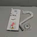NearMoon S Shaped Shower Head Riser Arm, Shower Extender Arm with Flange, Standard 1/2" Connection- Bathroom Accessory (10 Inch, Chrome)