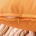 MIULEE Pack of 2 Decorative Outdoor Waterproof Pillow Covers Garden Cushion Sham Throw Pillowcase Shell for Fall Patio Tent Couch 18x18 Inch Orange Yellow