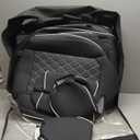 Huidasource Wrangler JK Seat Covers 4 Door, Waterproof Leather Seat Covers Full Set, Seat Cushion Protector Fit for Jeep Wrangler JK 4-Door Sahara Sport Rubicon 2007-2017(Full Set/Black & White)